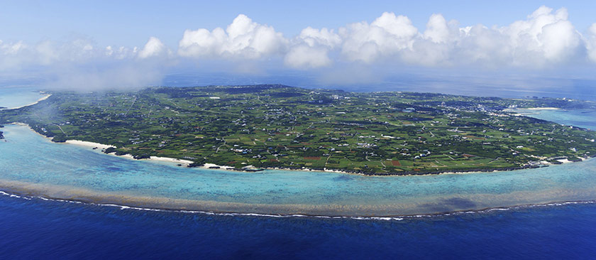 与論島空撮