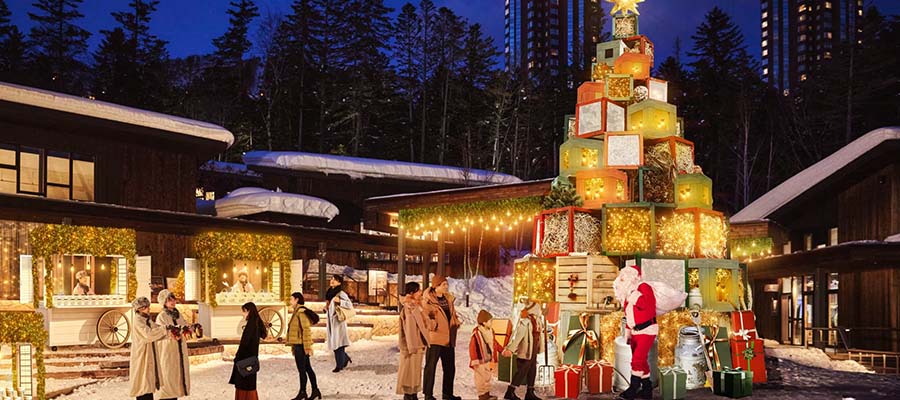 ファームクリスマスのファームクリスマスツリー 